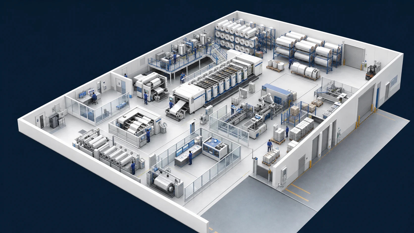 Industrial production plant