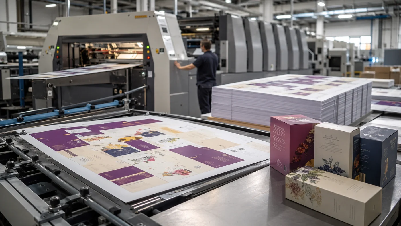 Offset-printed carton production